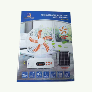 12” Rechargeable AC/DC Fan with Speaker