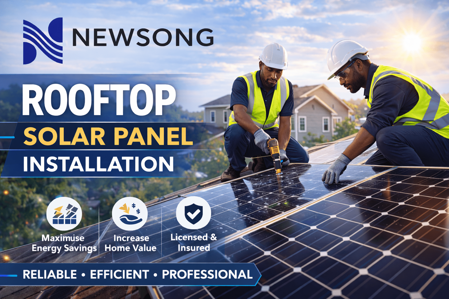 Rooftop Solar Panel Installation